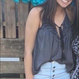 PacSun Black and White tradable tank